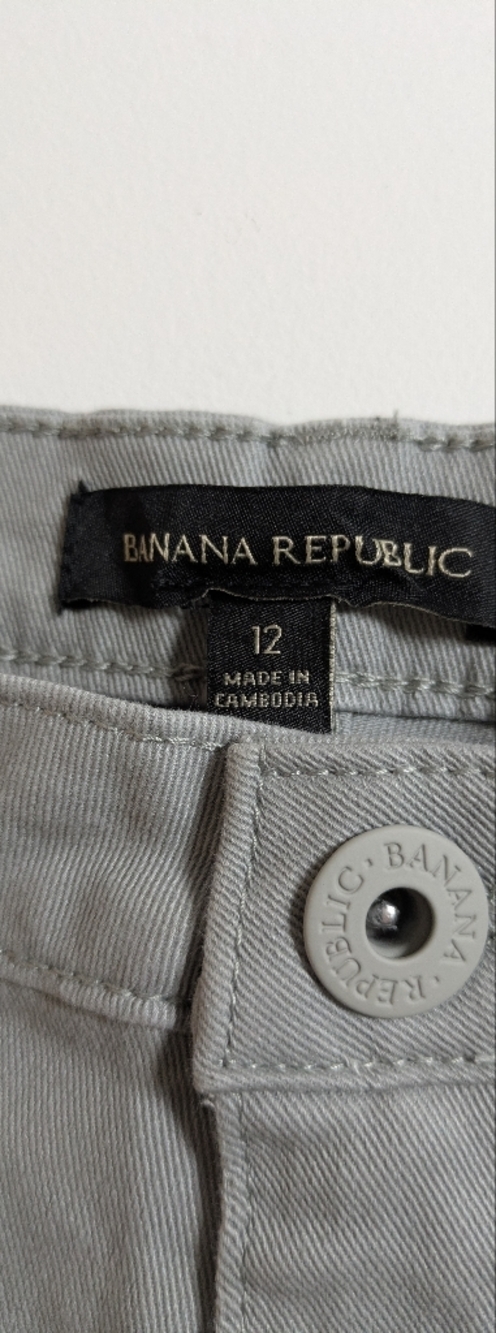NEW! Women’s Banana Republic High Rise Twill Pants - Gray Size 12 Casual - Picture 11 of 13